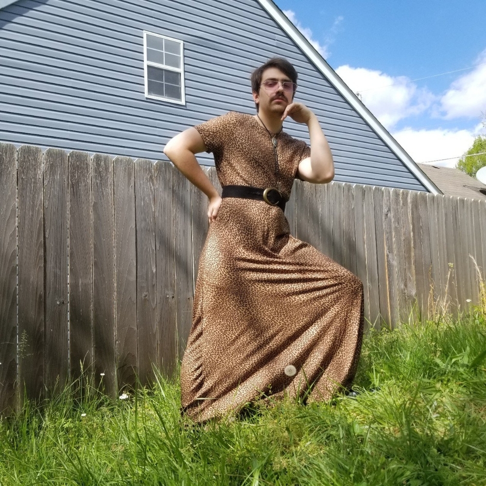 Deadstock Vintage Leopard Maxi Dress by Jordan